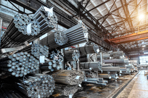 Steel bars in Ashoka Multimetal warehouse